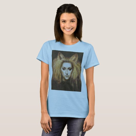 T-Shirt Fille Fille Fox (Devant entier)