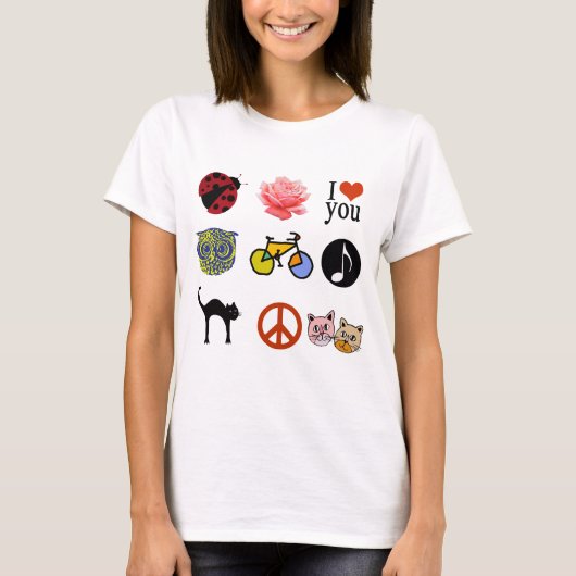T-shirt fille/fille groupée (Devant)