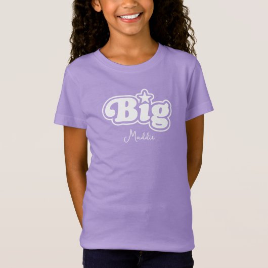T-Shirt Fille Fille Petite Soeur Grande Fille (Devant)