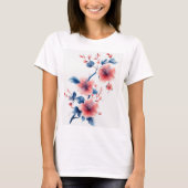 t-shirt fille fleur (Devant)