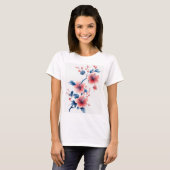 t-shirt fille fleur (Devant entier)