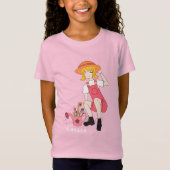 T-Shirt Fille Fleur avec arrosage Can Blond Nom de cheveux (Devant)
