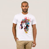 T-Shirt Fille Florale (Devant entier)