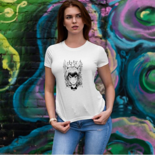 T-shirt Fille Fox Anime Japonaise