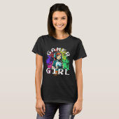 T-shirt fille gamer (Devant entier)