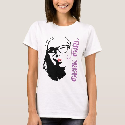 T-shirt Fille geek (Devant)