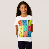 T-shirt fille - Graphique multicolore - HAMbWG (Devant entier)