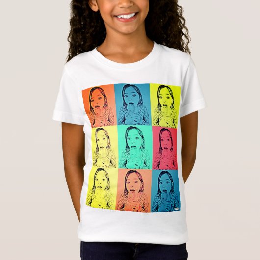 T-shirt fille - Graphique multicolore - HAMbWG (Devant)