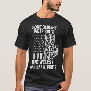 T-shirt Fille grimpeuse de tour Drapeau américain Fête des