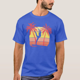 T-shirt Fille gymnaste sur poutre d'équilibre Coucher de s