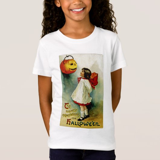 T-Shirt Fille Halloween (Devant)