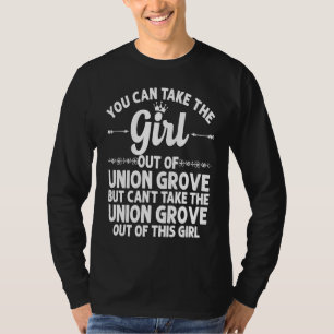 T-shirt Fille hors de l'UNION GROVE WI WISCONSIN Cadeau Ac