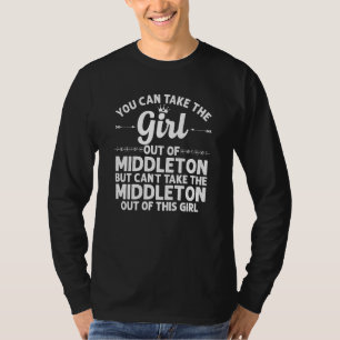 T-shirt Fille Hors De Middleton Id Idaho Funny Home Roots