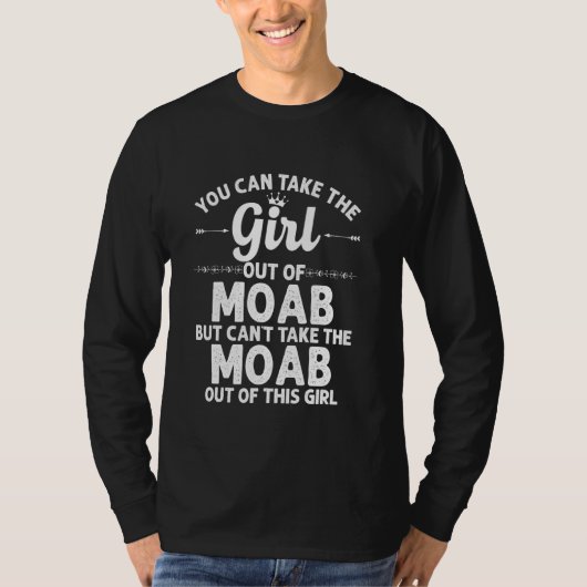 T-shirt Fille Hors De Moab Ut Utah Funny Home Racines Usa (Devant)