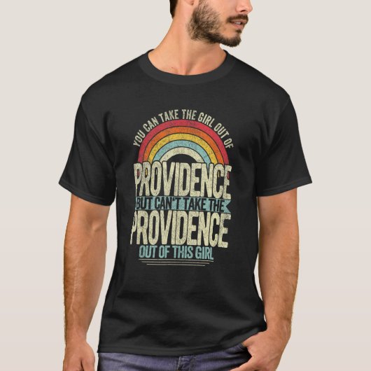 T-shirt Fille Hors De Providence Rhode Island Accueil (Devant)