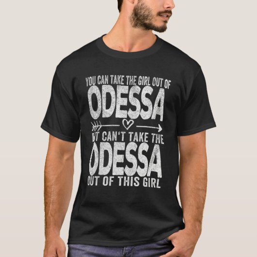 T-shirt Fille Hors D'Odessa Texas Accueil Odessa (Devant)
