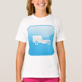 T-shirt fille icône de camion (Devant)