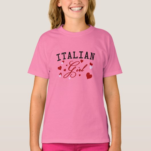 T-shirt fille italienne (Devant)