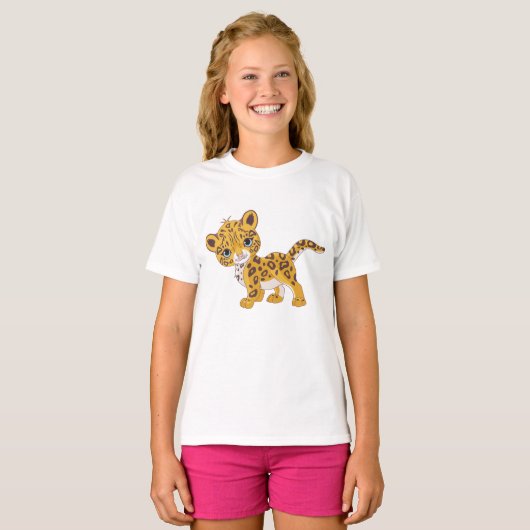 T-shirt fille Jaguar Cub (Devant entier)