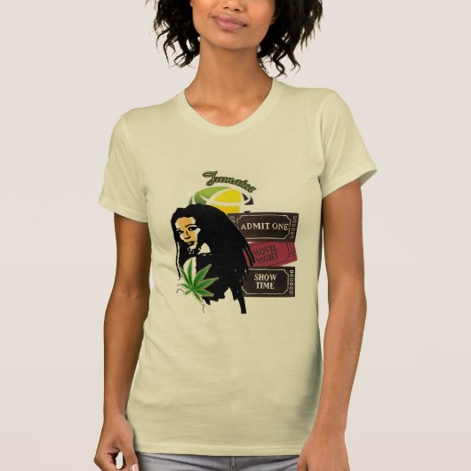 T-shirt fille jamaïque (Devant)