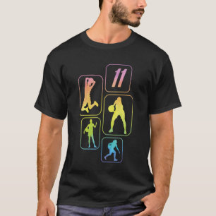T-shirt Fille joueuse de basketball 11 ans pour son 11e an