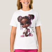 T-shirt Fille la Plus Mignonne de la Classe Enfants (Devant)