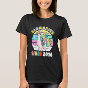 T-shirt Fille Lama Enfants 6 Ans Llamazing Alpaca Annivers