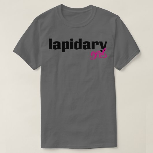 T-shirt Fille lapidaire (Design devant)