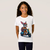 T-Shirt Fille Lapin Aventure (Devant entier)