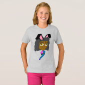 T-shirt fille lapin chibi   (Devant entier)