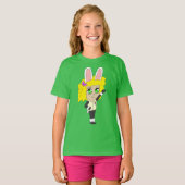 T-shirt fille lapin chibi   (Devant entier)