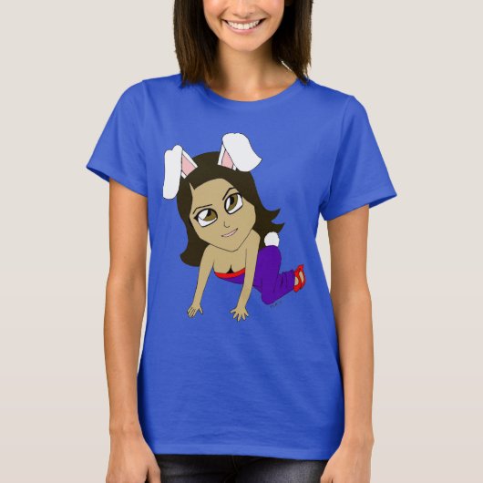 T-shirt fille lapin chibi (Devant)