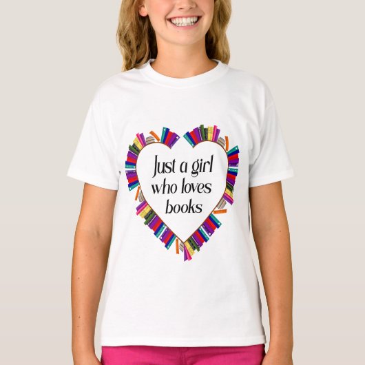 T-Shirt Fille Lectrice Enfants (Devant)