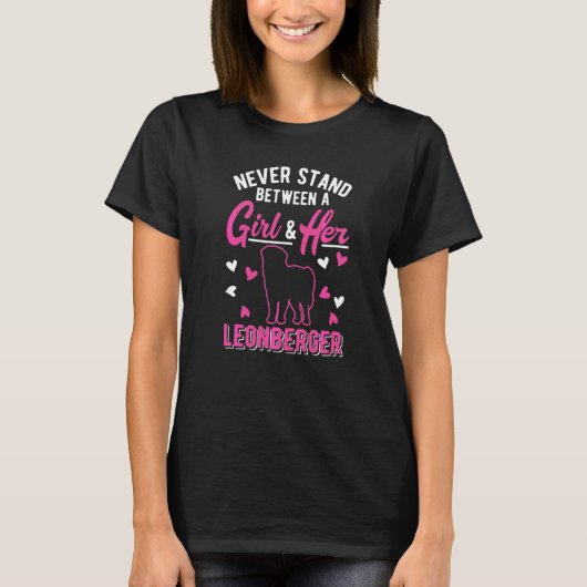T-shirt Fille Leonberger (Devant)