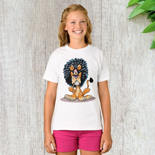T-shirt fille Lion en colère