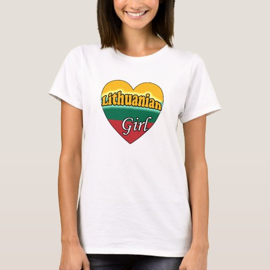 T-shirt Fille lituanienne (Devant)
