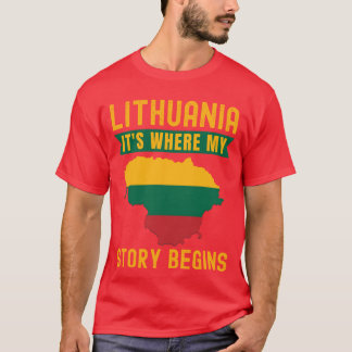 T-shirt Fille lituanienne