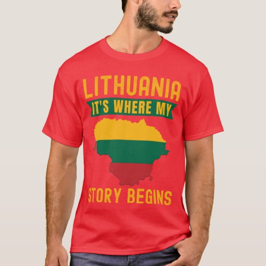 T-shirt Fille lituanienne (Devant)