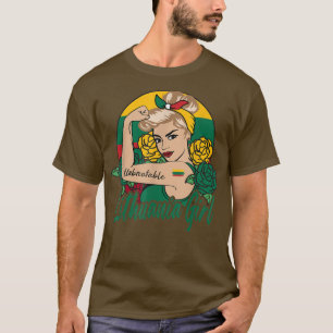 T-shirt Fille lituanienne Femme lituanienne Lituaniens Dra