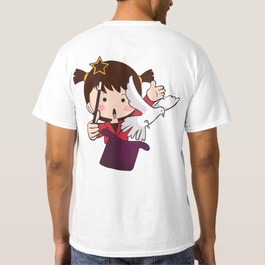 T-shirt fille magique mignonne (Dos)