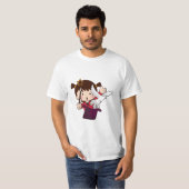 T-shirt fille magique mignonne (Devant entier)
