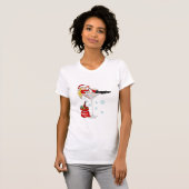 T-shirt Fille martini de Père Noël (Devant entier)