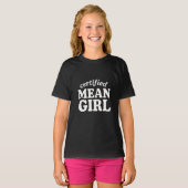 T-shirt Fille méchante certifiée (Devant entier)
