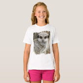 T-shirt fille Meerkat Face (Devant entier)