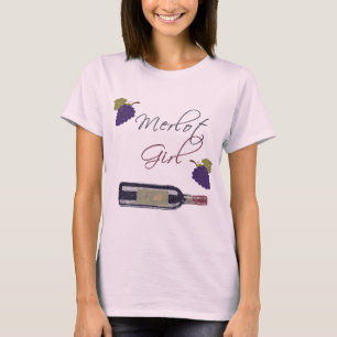 T-shirt Fille Merlot - Amateurs de Vin de Qualité