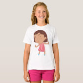 T-shirt fille mignonne (Devant entier)