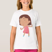 T-shirt fille mignonne (Devant)