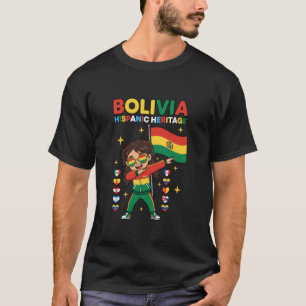 T-shirt Fille mignonne de l'héritage hispanique bolivien f