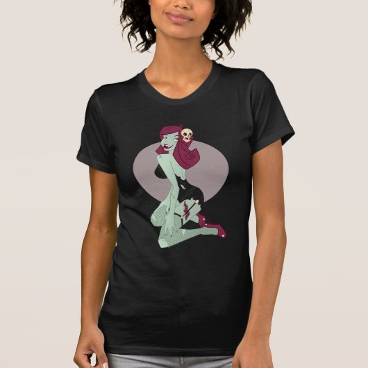 T-shirt Fille mignonne de Pin- de zombi (Devant)