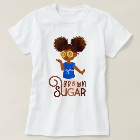 T-shirt Fille mignonne imprimée (Design devant)